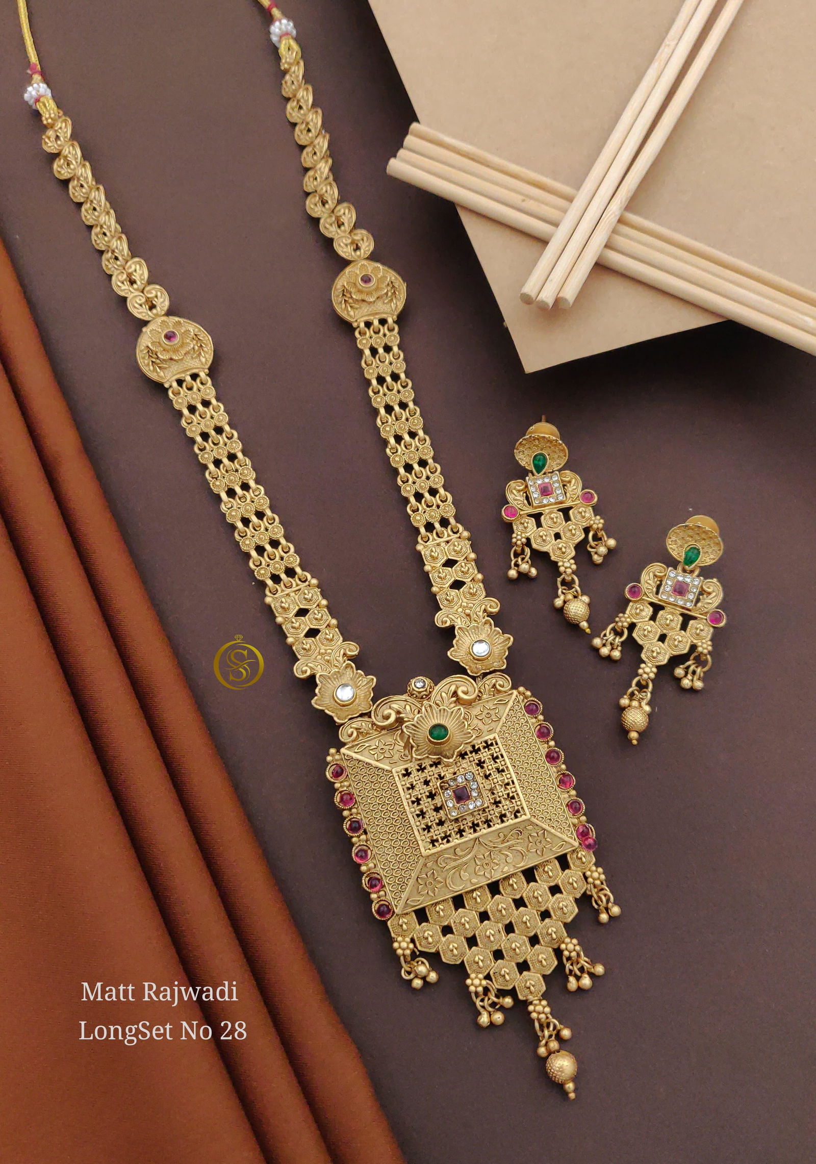 28 MR Matte Bridal Rajwadi Long Set Wholesale Shop In Surat
